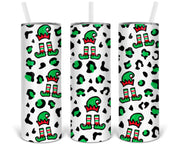 Leopard Elf 20oz Insulated Tall Tumbler with Straw
